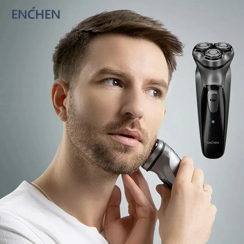 ENCHEN Blackstone – Electric Shaver 3D, USB-C Rechargeable, Washable Beard Trimmer
