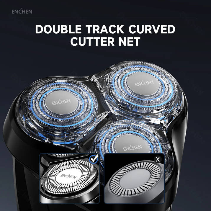 ENCHEN Blackstone 3 – Waterproof 3D Electric Shaver, Dual Use Wet & Dry, Digital Display