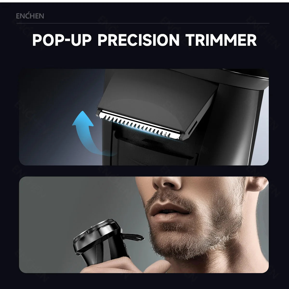 ENCHEN Blackstone 3 – Waterproof 3D Electric Shaver, Dual Use Wet & Dry, Digital Display