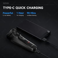 ENCHEN Blackstone-C Electric Rotary Shaver – 3D Floating, Washable, USB-C Rechargeable